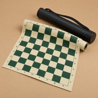 Nok Clay Roll-Up Chessboard — 20" Vinyl — Afro Rook