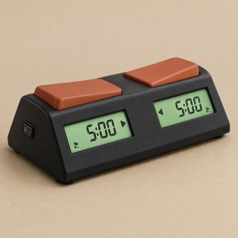 Digital Chess Clock — Tournament, 10 Presets — Afro Rook